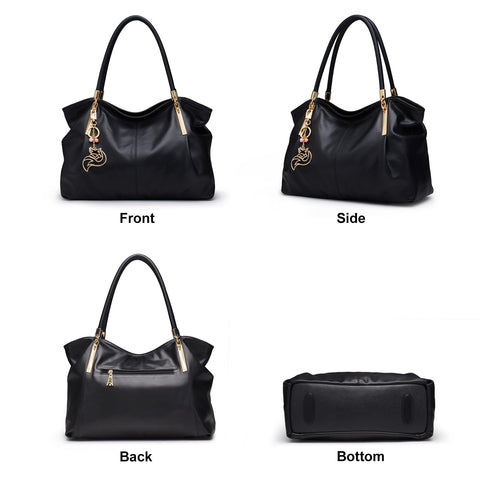 FOXLOVER Large Capacity Tote Handbags for Women, Women's Top-handle Bags Fashion Shoulder Bags Purses Minimalist design FOXLOVER