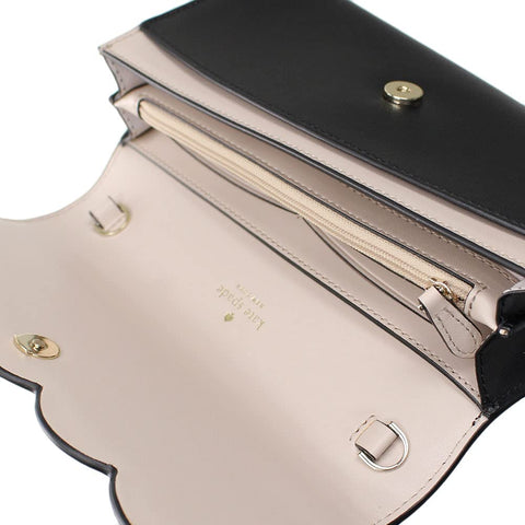 Kate Spade New York Gemma Wallet on a Chain Shoulder Bag (Black) Kate Spade New York