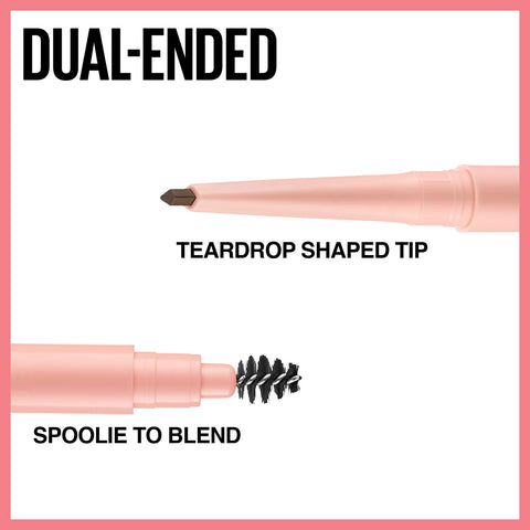 Maybelline Total Temptation Eyebrow Definer Pencil, Medium Brown, 1 Count MAYBELLINE