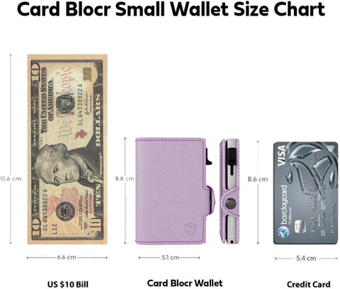 Conceal Plus Small RFID Wallet Women, Slim Compact Travel RFID Blocking Credit Card Holder Womens Wallet, Smart Pop Up RFID Minimalist Card Case, Capacity 6-10 Cards Plus Cash & ID