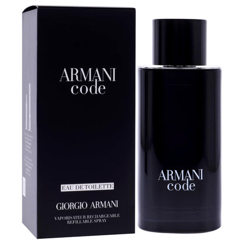 Armani Beauty - Code - Eau de Toilette - Cologne for Men - Ambery Woody Fragrance - Citrus, Lavandin, Tonka Bean Notes - 4.2 Fl Oz Armani Beauty