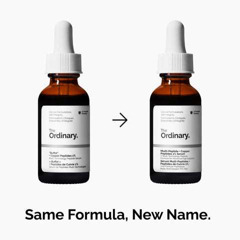 The Ordinary Multi-Peptide + Copper Peptides 1%, Anti-Aging Serum for Fine Lines and Skin Elasticity, 1 Fl Oz
