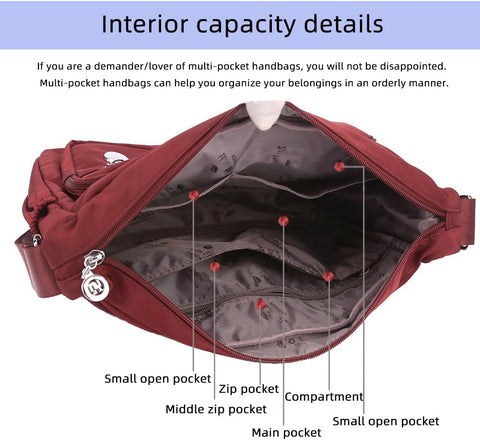 MINTEGRA Women Shoulder Handbag Roomy Multiple Pockets Bag Ladies Crossbody Purse Fashion Tote Top Handle Satchel MINTEGRA