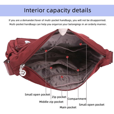 MINTEGRA Women Shoulder Handbag Roomy Multiple Pockets Bag Ladies Crossbody Purse Fashion Tote Top Handle Satchel MINTEGRA