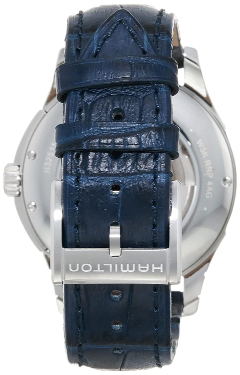 Hamilton Watch Jazzmaster Viewmatic Swiss Automatic Watch 40mm Case, Blue Dial, Blue Leather Strap (Model: H32515641) Hamilton