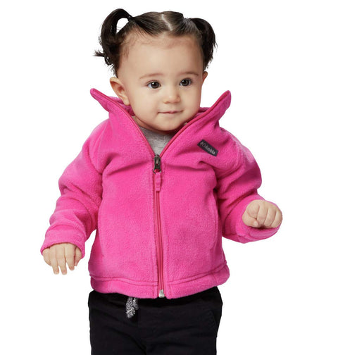 Columbia unisex-baby Benton Springs Fleece Jacket, Pink Ice, 2T
