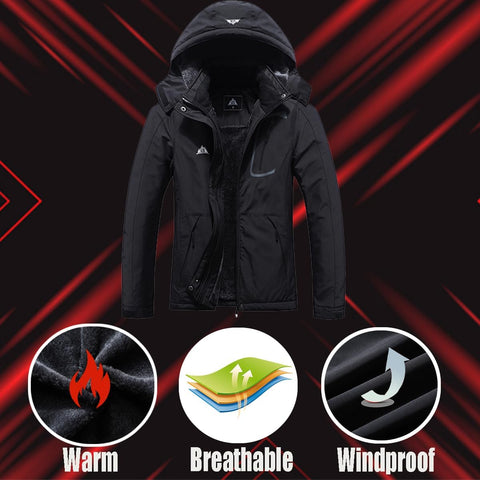 MOERDENG Women's Waterproof Ski Jacket Warm Winter Coat Outdoor Windbreaker Hiking Snowboarding Jacket MOERDENG