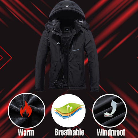 MOERDENG Women's Waterproof Ski Jacket Warm Winter Coat Outdoor Windbreaker Hiking Snowboarding Jacket MOERDENG