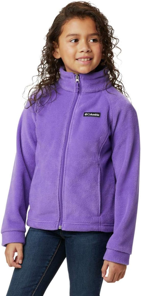 Columbia Baby Girls Benton Springs Fleece Jacket, Grape Gum, Small