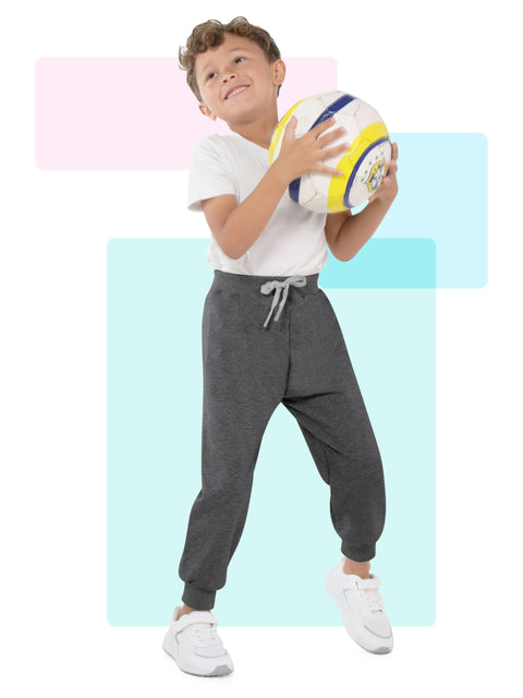 Resinta 4 Pack Toddler and Boys Joggers Sweatpants Cotton Kids Active Pants with Drawstring Casual Athletic Clothes