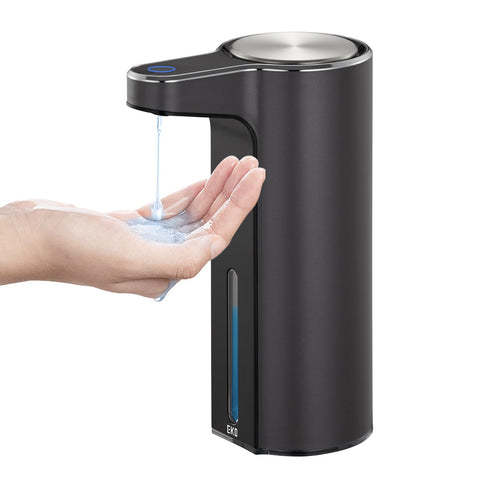 EKO Aroma Touchless Automatic Soap Dispenser for Bathroom and Kitchen, Liquid Hand Soap Dispenser, Water-Resistant and Rechargeable, 9 fl oz (Dark Grey) EKO