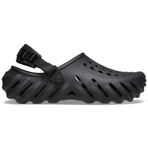 Crocs Unisex-Adult Echo Clogs, Black, 9 Men/11 Women
