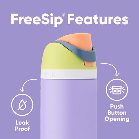 Owala FreeSip Insulated Stainless Steel Water Bottle with Straw for Sports, Travel, and School BPA-Free Sports Water Bottle, 24 oz, Denim Owala