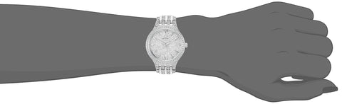 Bulova Ladies' Crystal Phantom Stainless Steel 2-Hand Quartz Watch, 440 Crystals and Pave Dial Style: 96L243 Bulova