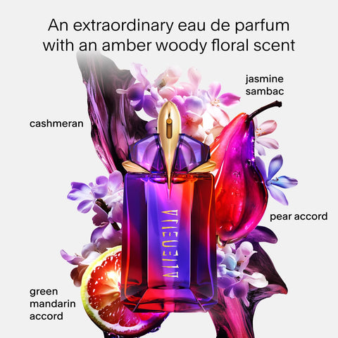 Mugler - Refill - Alien Hypersense - Eau de Parfum - Womens Perfume - Floral Woody Scent - Refillable - With Green Mandarin, Pear Accord, Jasmine, & Cashmere - 3.3 Fl Oz Mugler