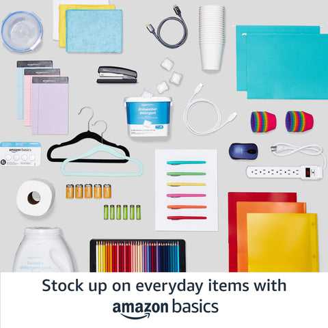 Amazon Basics Slim, Velvet, Non-Slip Suit Clothes Hangers, Pack of 50, Black Amazon Basics
