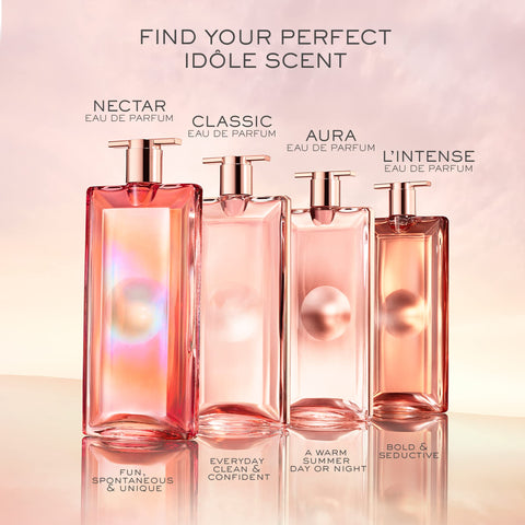 Lancôme Idôle Aura Eau de Parfum - Long Lasting Fragrance with Notes of Rose, Jasmine & Salted Vanilla - Sunny & Floral Women's Perfume - 0.85 Fl Oz Lancôme