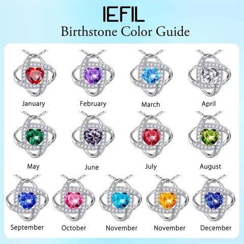 Iefil Birthday Gifts for Women - Birthstone Necklace for Women, Anniversary Women Necklace, Alexandrite Necklace, June Birthstone, Jewelry Gifts for Wife Girlfriend