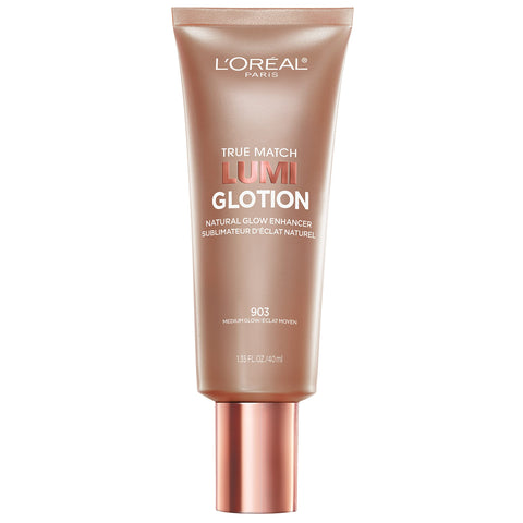 L'Oreal Paris Makeup True Match Lumi Glotion, Natural Glow Enhancer, Illuminator Highlighter, Bronzing Drops For a Sun-Kissed Glow, 903 Medium L'Oreal Paris