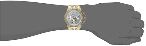 Bulova Men's Crystals Octava Gold Tone Stainless Steel 6-Hand Multi-Function Quartz Watch Style: 98C126 Bulova