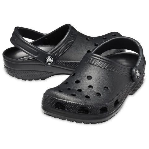 Crocs unisex adult Men's and Women's Classic (Neutral Colors) Clog, Black, 8 Women 6 Men US