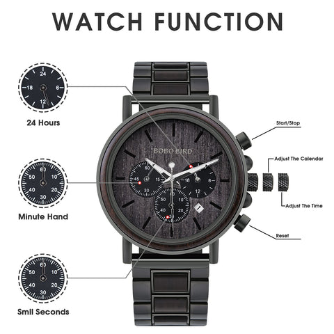 2win Engraved Wooden Watch for Boyfriend My Man Fiancé Husband Customized Personalized Wood Watches for Men Birthday Anniversary Personalized Watch (C-My Husband) 2win