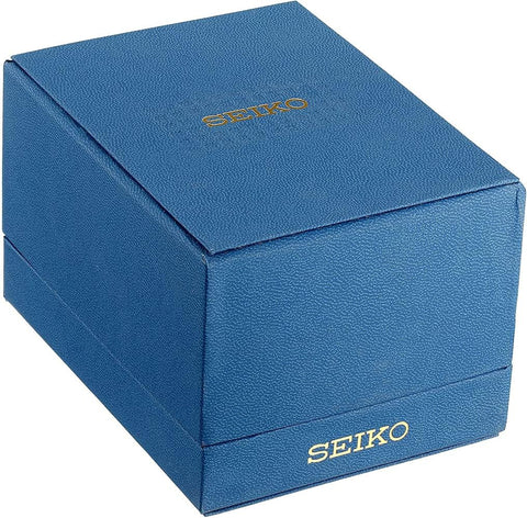 Seiko SUR314 Watch for Men - Essentials - White Dial, Date Calendar, LumiBrite Hands, Gold-Tone Stainless Steel Case & Bracelet, and 100m Water Resistant SEIKO