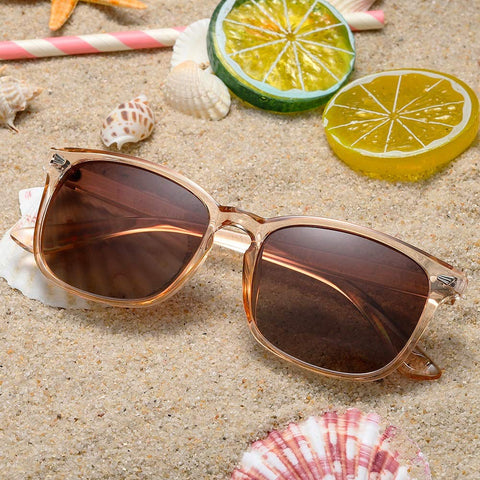DUSHINE Polarized Sunglasses for Women Classic Retro Style 100% UV Protection (3 Pack) DUSHINE