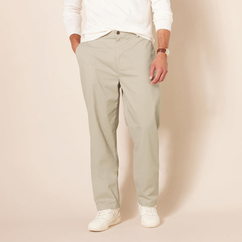 Amazon Essentials Men's Classic-Fit Wrinkle-Resistant Flat-Front Chino Pant (Available in Big & Tall), Khaki Beige, 36W x 34L