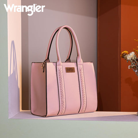 Wrangler 3Pcs Tote Bag for Women Crossbody Bag Set Purse Handbag with Strap WG3-8321PK Wrangler