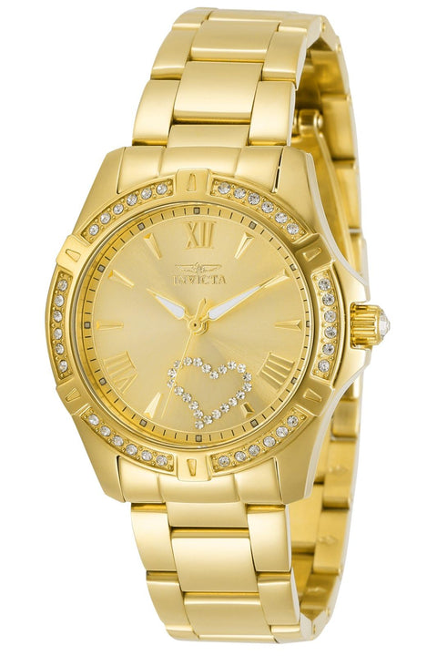 Invicta Women's 21384 Angel Analog Display Quartz Gold Watch Invicta