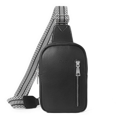 CLUCI Small Sling Bag for Women 2024 Vegan Leather Crossbody Chest Bags Trendy, Women's Fanny Pack CLUCI