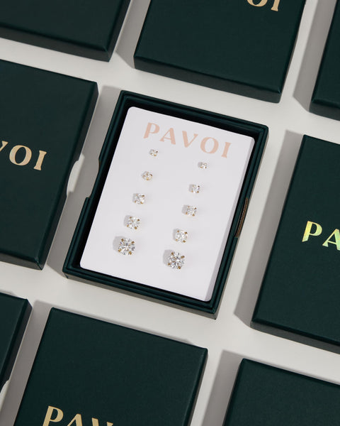 PAVOI 14K Gold Plated Crystal Solitaire 1.5 Carat (7.3mm) Cubic Zirconia Dainty Choker Necklace | Gold Necklaces for Women