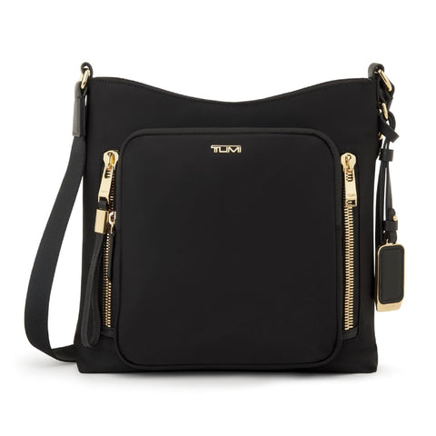 TUMI - Voyageur Tyler Crossbody - Women's Crossbody Bag for Everyday Use - Bags for Travel - Black/Gold TUMI