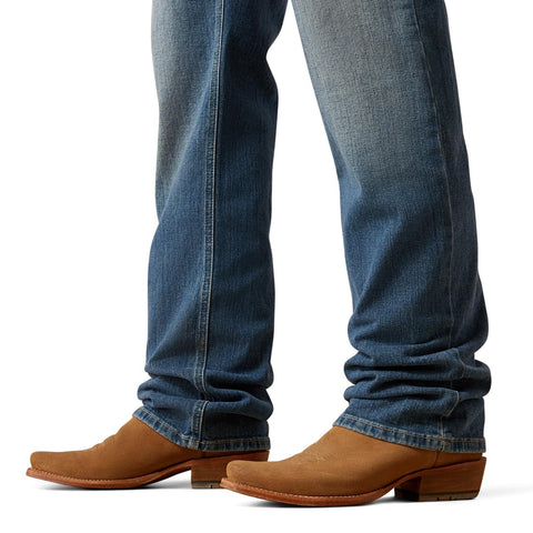 ARIAT Men’s M2 Relaxed Stretch Legacy Boot Cut Jean Blue