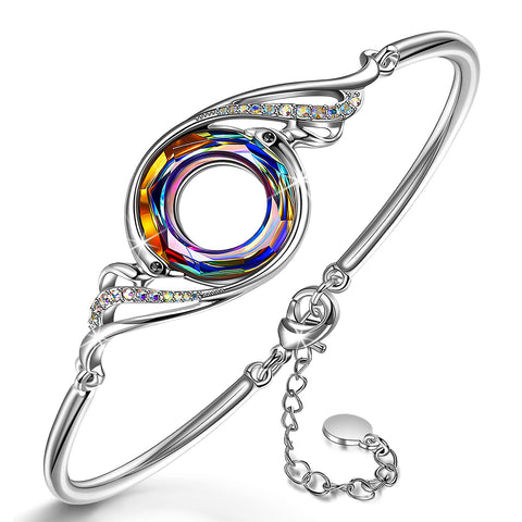 Kate Lynn Phoenix Bracelet for Women Birthday Gifts for Women Christmas Gifts for Women Crystal Bangle Bracelets Unique Jewelry for Women Mom Wife Girlfriend Gift for Young Ladies Gifts Kate Lynn