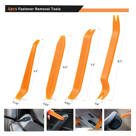 GOOACC - GRC-33 240PCS Bumper Retainer Clips Car Plastic Rivets Fasteners Push Retainer Kit Most Popular Sizes Auto Push Pin Rivets Set -Door Trim Panel Fender Clips for GM Ford Toyota Honda Chrysler GOOACC
