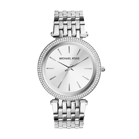 Michael Kors Darci Three-Hand Silver-Tone Stainless Steel Women's Watch (Model: MK3190) Michael Kors