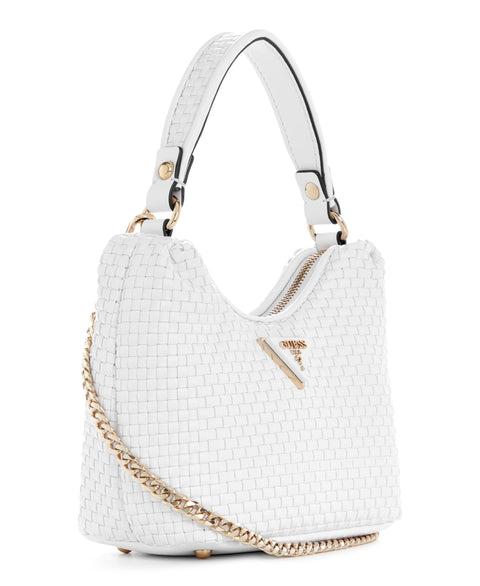 GUESS Etel Mini Hobo, White GUESS