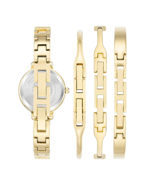 Anne Klein Women's Japanese Quartz Dress Watch with Metal Strap, Black, 8 (Model: AK/2716BKST) Anne Klein