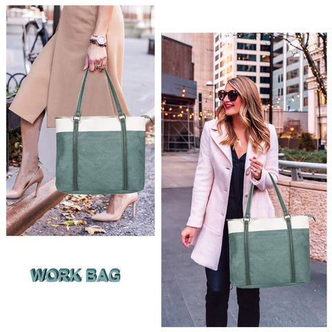 Women's Work Bag with Laptop Compartment Zipper Pockets Teacher Totes Purse BAG WIZARD