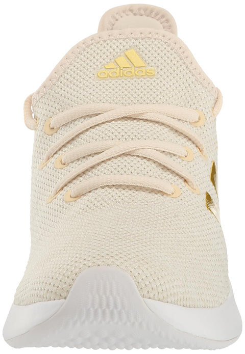 adidas Women's Cloudfoam Pure Sportswear Sneakers, White/Gold Metallic/Wonder White, 6 adidas