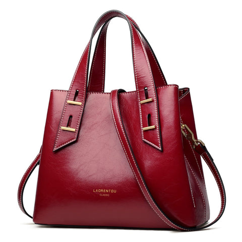 LAORENTOU Women Crossbody Handbags Cow Leather Satchel Handbags for Women Top-handle Shoulder Tote Purses LAORENTOU