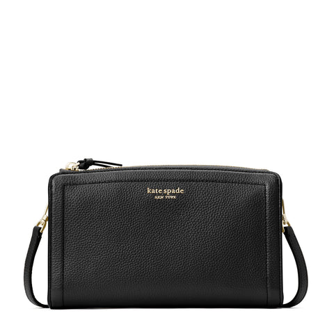kate spade new york Knott Pebbled Leather Small Crossbody, Black kate spade new york