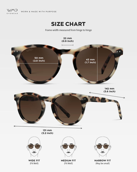 Round Polarized Sunglasses for Women - Retro Classic UV400 Protection for Driving & Everyday Wear (Beige Tortoise)