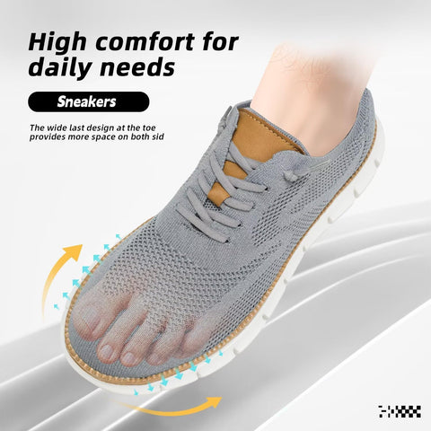 Men's Casual Dress Shoes Fashion Mesh Oxfords Business Walking Work Sneakers Comfortable Lightweight Soft Sole Grey