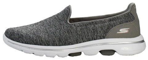 Skechers Women's Go Walk 5 Honor Sneaker, Grey, 9 Wide