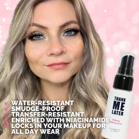 Elizabeth Mott Thank Me Later Primer & Setting Spray Duo – Oil-Control Face Primer for Smooth, Matte Finish & Hydrating Setting Spray with Niacinamide for Dewy, Long-Lasting Makeup – 30g + 95ml Elizabeth Mott