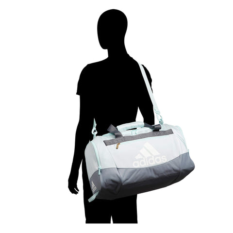 adidas Unisex Defender 4 Small Duffel Bag, Jersey Onix Grey/Rose Gold/Onix Grey, One Size adidas