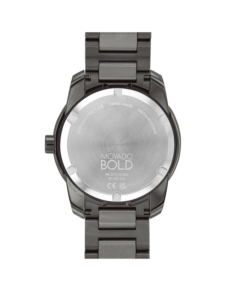Movado Men's Bold Verso Swiss Quartz Watch with Stainless Steel Strap, Grey, 21 (Model: 3600860) Movado
